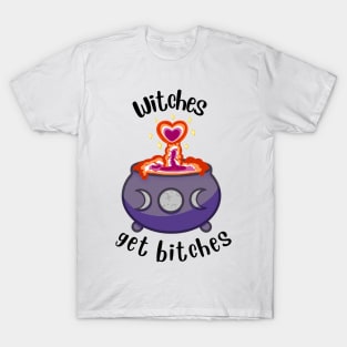 Lesbian Witch Halloween Vibe T-Shirt